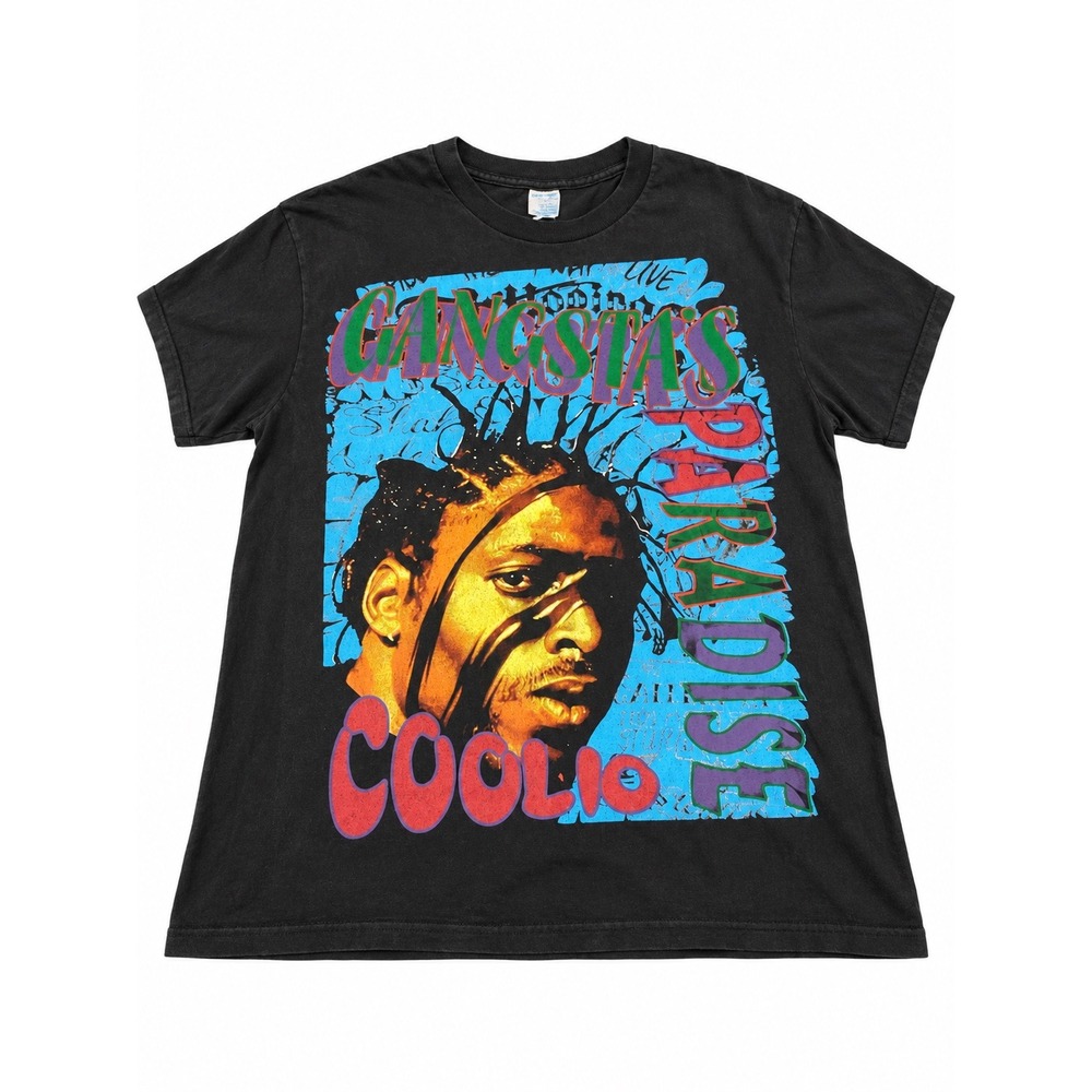 Coolio Gangsters Paradise Vintage Single Stitch Rare Rap Collectors Piece